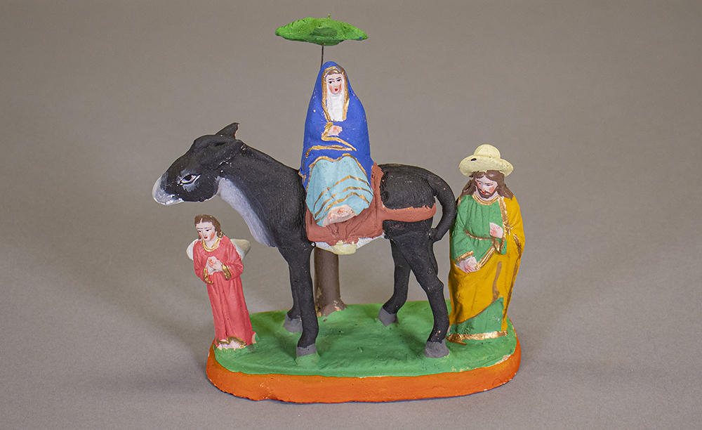 Folk art nativity scene